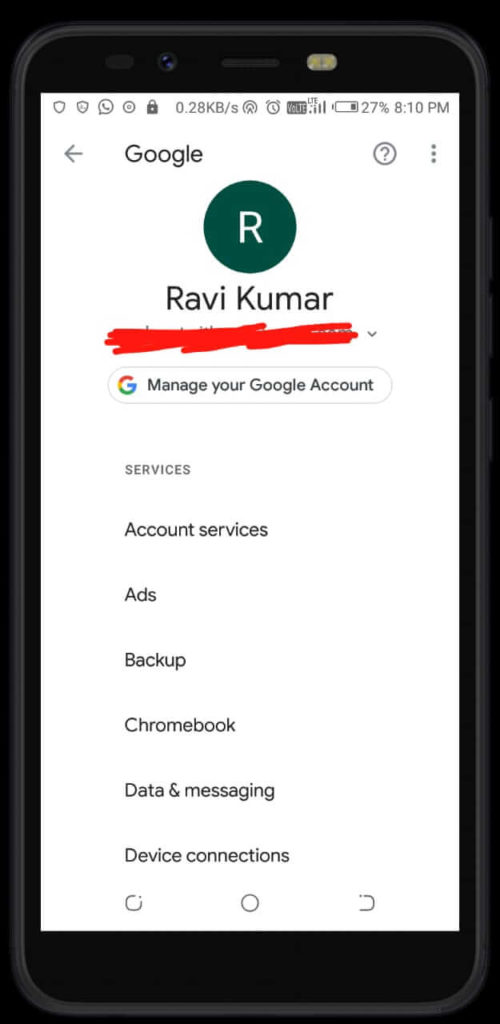 google account manager