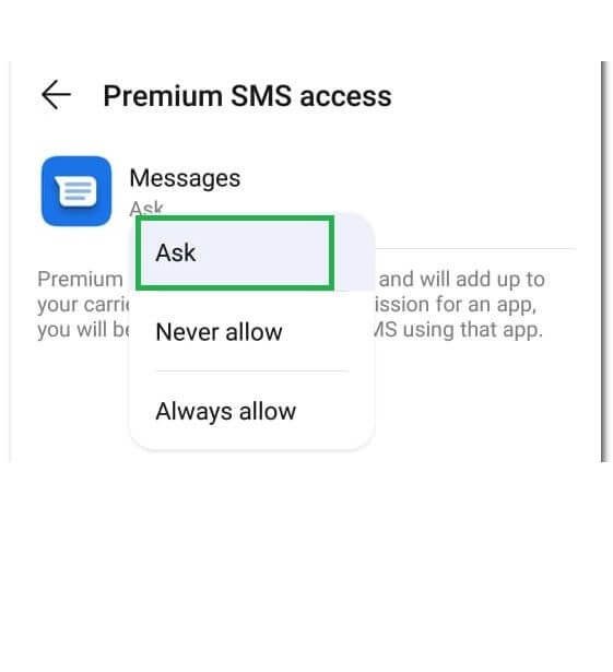 Premium message access